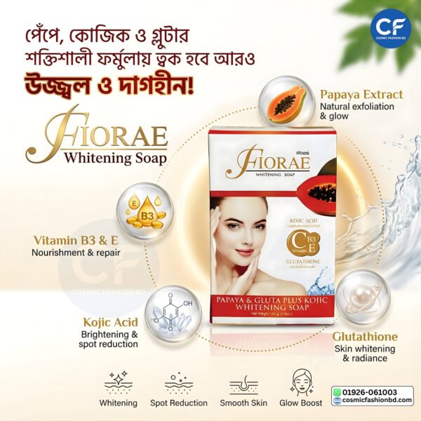 Fiorae Papaya Whitening Soap